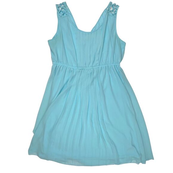 Torrid Dress Womens 2X Blue Pleased A Line Apron Empire Waist Fairy Pleated Garb - Picture 5 of 9